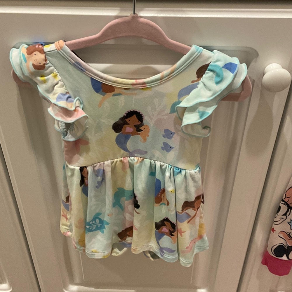 Little Sleepies Mystic Mermaid bodysuit twirl